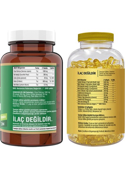 Saw Palmetto 120 Tablet & Flx Omega 3-6-9 90 Tablet fiyatları