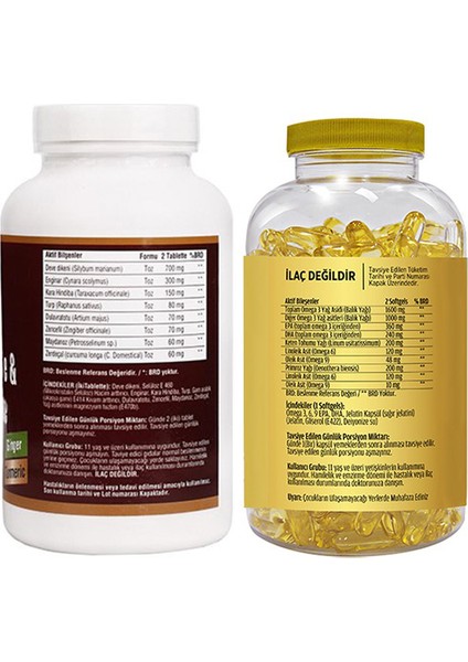 Milk Thistle 90 Tablet & Flx Omega 3-6-9 90 Tablet fiyatları