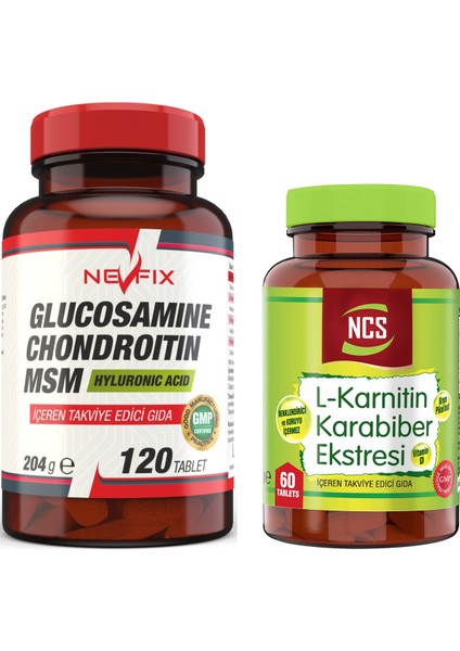 Glucosamine Chondroitin Msm 120 Tablet + L-Karnitine 60 Tablet