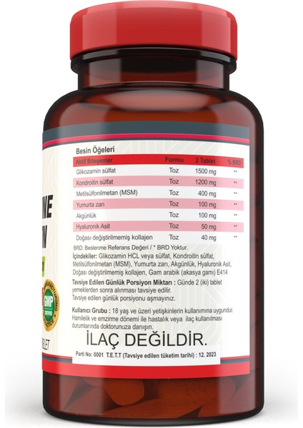 Glucosamine Chondroitin Msm 120 Tablet + L-Karnitine 60 Tablet modelleri