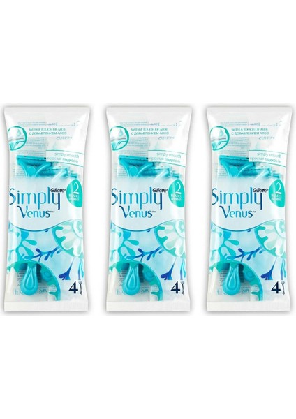 Simply 2 Tıraş Bıçağı x 3 Adet