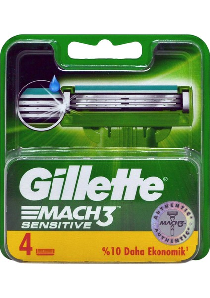Mach3 Sensitive Yedek Tıraş Bıçağı 4'lü