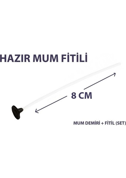 Mum Fitili Hazır Kopçalı - 500  Adet