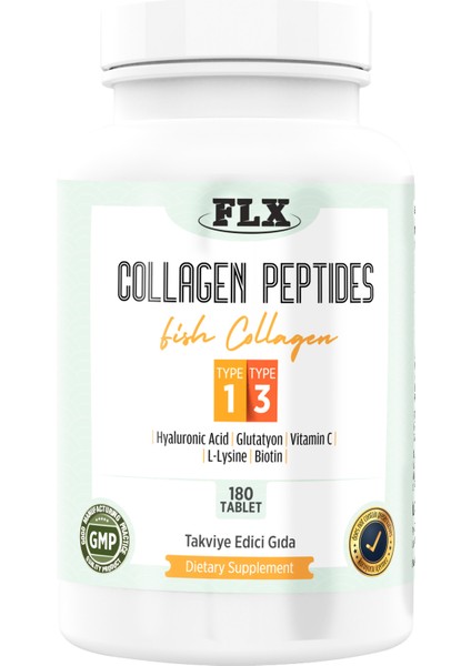 Collagen Peptıdes Type 1-3 1000 Mg 180 Tablet + Nevfix Vitamin D3 400 Iu 20 ml Sprey