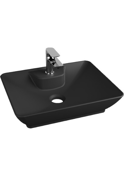 Bath Q-Smooth Line Mat Siyah Batarya Delikli Lav. 40*52CM fiyatları