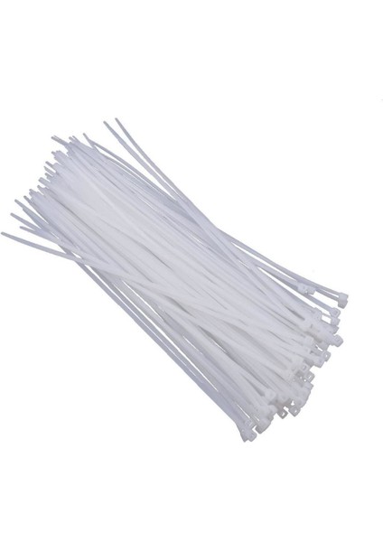 2.5 x 150 mm Kablo Bağı Beyaz - 100 Adet