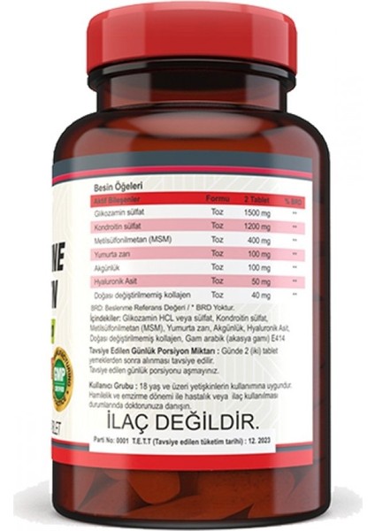 Glucosamine Chondroitin Msm 120 Tablet + Nevfix Vitamin D3 Sıvı 20 ml