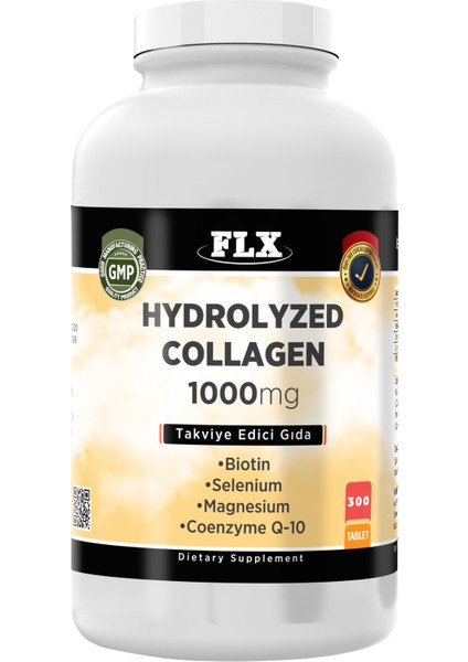 Collagen Coenzyme Selenium Biotin Magnesium 300 Tablet + Nevfix Vitamin D3 400 Iu 20 ml Sprey