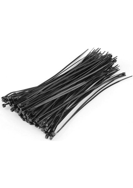 7.6 x 400 mm Kablo Bağı Siyah - 100 Adet