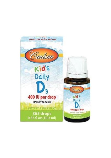Kids Daily D3 400 Iu Per Drop 10.3 ml