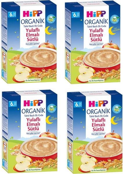 Iyi Geceler Organik Yulaflı Elmalı 6+ Ay Kaşık Maması 250 gr 4 Adet