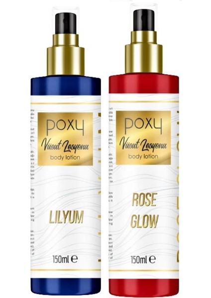 Lilyum Vücut Losyonu 150 ml & Rose Glow Vücut Losyonu 150 ml