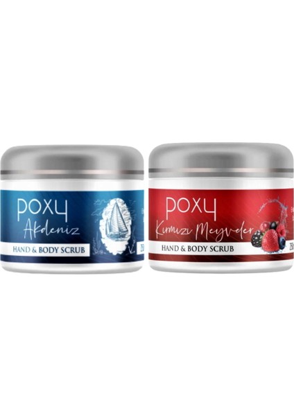 Akdeniz Scrub (Peeling Masaj Etkisi) 250 Ml & Kırmızı Meyveler Scrub 250 Ml