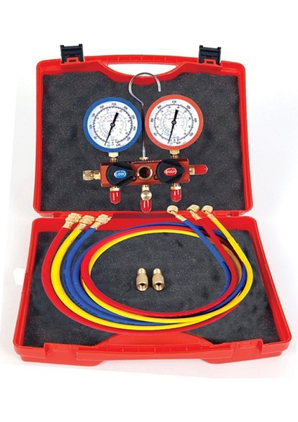 5 Hortumlu Çantalı Manifold Seti R22/R410A/R404A NO:1000050067