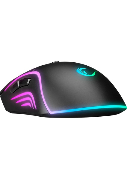 SMX-R54 Vıbe USB Siyah Rgb Aydınlatmalı 6400 Dpi Gaming Oyuncu Mouse