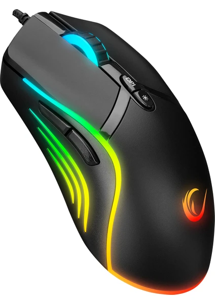 SMX-R54 Vıbe USB Siyah Rgb Aydınlatmalı 6400 Dpi Gaming Oyuncu Mouse