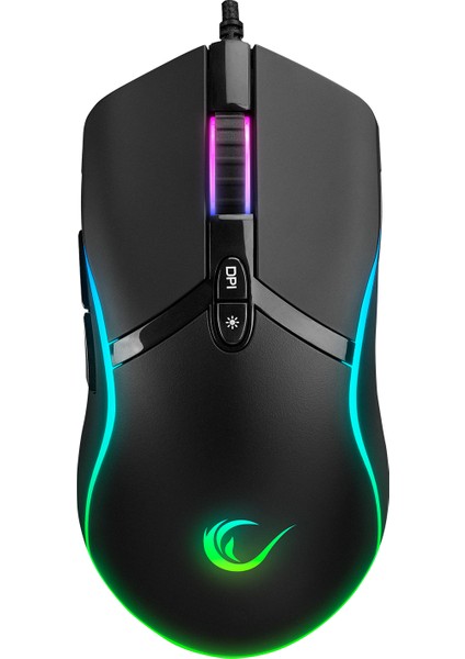 SMX-R54 Vıbe USB Siyah Rgb Aydınlatmalı 6400 Dpi Gaming Oyuncu Mouse