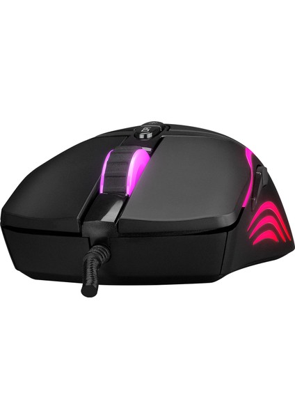 SMX-R54 Vıbe USB Siyah Rgb Aydınlatmalı 6400 Dpi Gaming Oyuncu Mouse