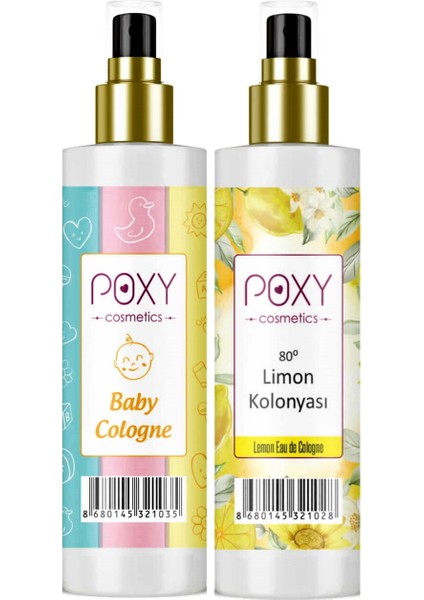 Bebek Kolonyası 100 ml & Limon Kolonyası 80° 100 ml