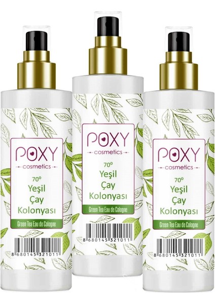 Yeşil Çay Kolonyası 70° 100 ml x 3 Adet