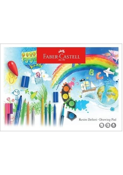 Resim Defteri Büyük Boy 35X50 Faber Castell Resim Defteri 35*50 15 Sayfa Büyük Boy Resim Defteri