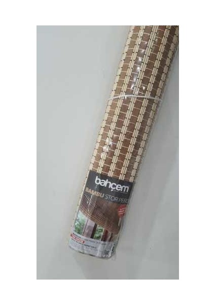 Bambu Stor Perde Sütlü Kahve 60 x 180 cm