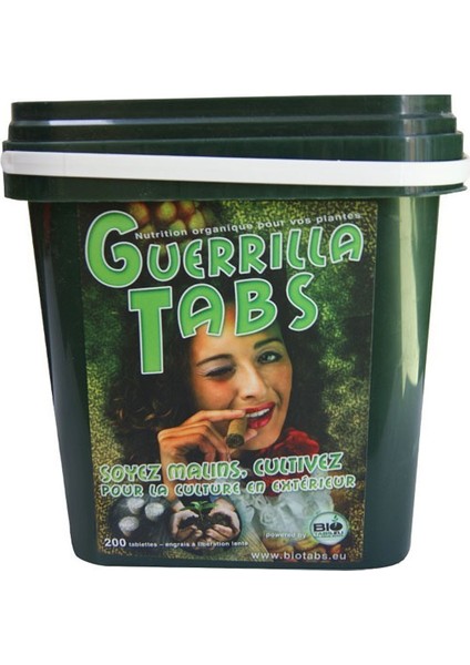 - Guerrilla Tabs 200 Katı Bitki Besini Gübre 10 Litre
