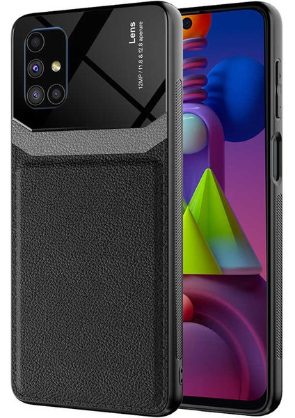 Samsung Galaxy M51 Deri Stili Emiks Kılıf + Nano Ekran Koruyucu