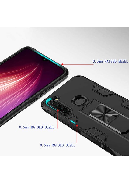 Xiaomi Redmi Note 8 Zırh Volve Kılıf + Nano Ekran Koruyucu