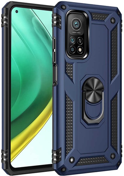 Xiaomi Mi 10T Pro Yüzüklü Standlı Vega Kılıf