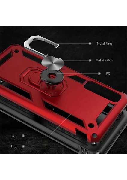 Samsung Galaxy A7 2018 Yüzüklü Standlı Vega Kılıf modelleri