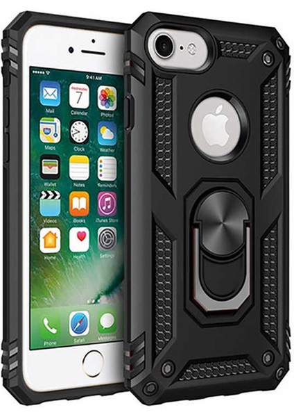 Apple iPhone 7 Yüzüklü Standlı Vega Kılıf