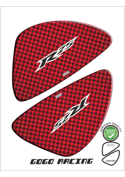 Yamaha Uyumlu R25 2014 - 2018 Uyumlu Yan Pad 004
