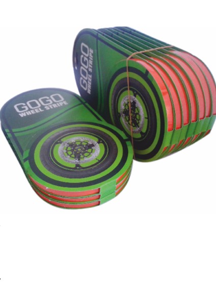 SEVEN KARDEŞLER Florasan Kırmızı 7cm x 7 M Lüks Jant Şeridi