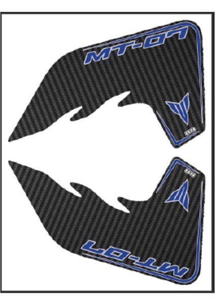 Yamaha Uyumlu Mt07 2018 - 2020 Uyumlu Yan Pad 003