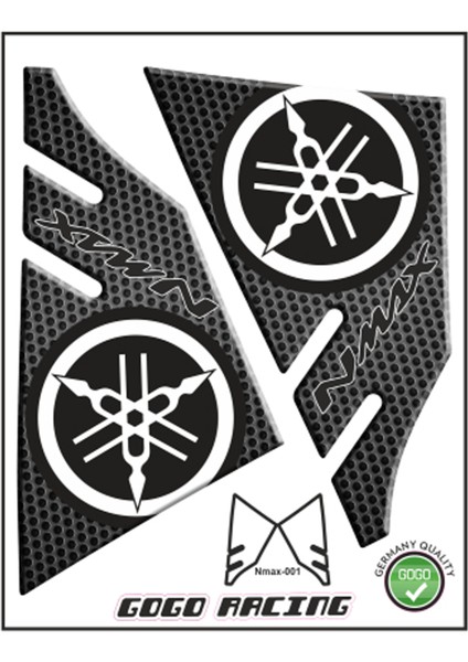 Yamaha Uyumlu Nmax 2014 - 2020 Uyumlu Tank Pad 001