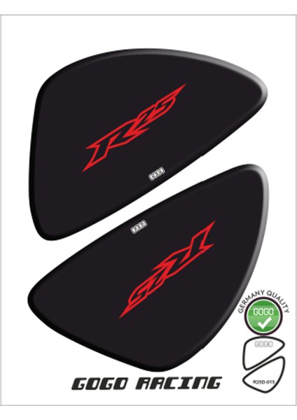 Yamaha R25 2014 - 2018 Uyumlu Yan Pad 010