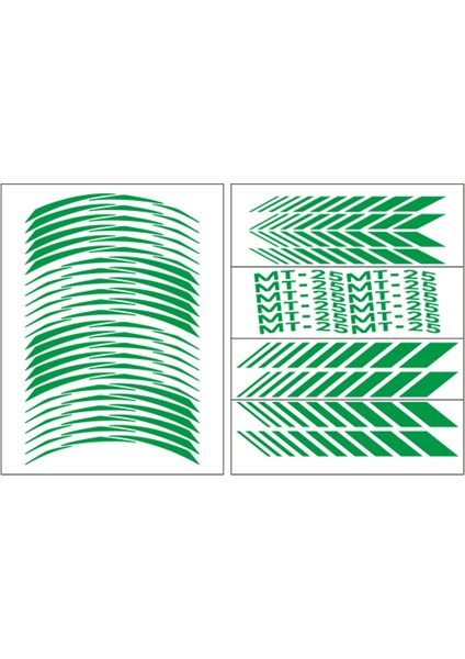 Reflektör Yeşil Yamaha Mt-25 Uyumlu Racıng Jant Şeridi