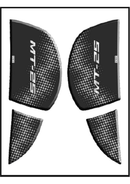 Yamaha Uyumlu Mt25 2020 - 2023 Uyumlu Yan Pad 006