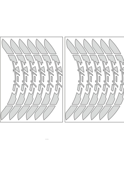 Yamaha Uyumlu Reflektör Beyaz Ybr Uyumlu Büyük 1 Set Jant Şeridi
