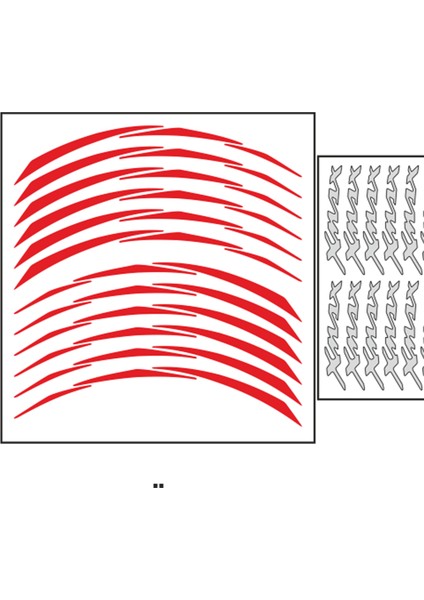 Yamaha Uyumlu Reflektör Kırmızı Iıı Xmax Uyumlu Jant Şeridi