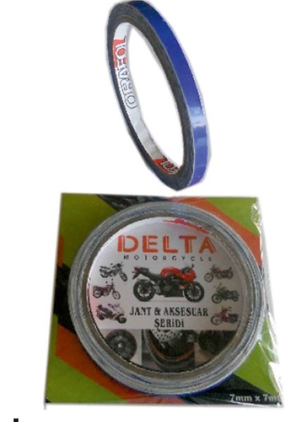 SEVEN KARDEŞLER Mavi 7cm x 7 M Opak Jant Şeridi