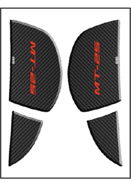Yamaha Uyumlu Mt25 2020 - 2023 Uyumlu Yan Pad 001