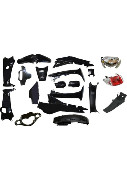 Kaporta Seti Siyah Far- Stop Dahil 21 Parça