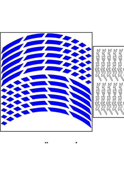 Yamaha Uyumlu Reflektör Mavi Iı Xmax Uyumlu Jant Şeridi
