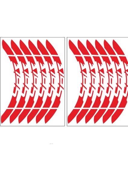 Yamaha Uyumlu Reflektör Kırmızı Ybr Uyumlu Büyük Jant Şeridi