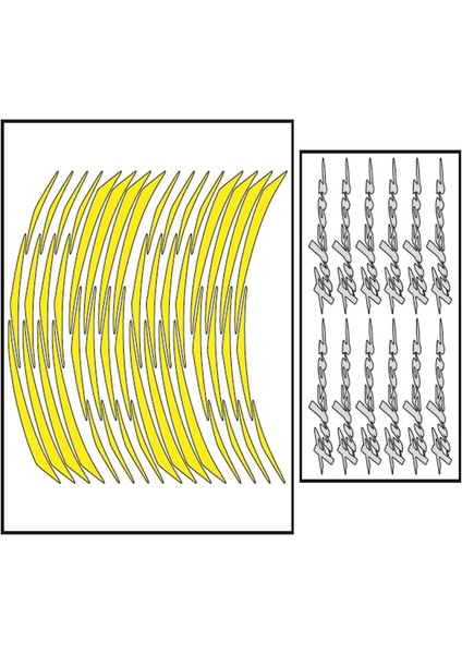 Pulsar Florasan Sarı Pulsar Jant Şeridi