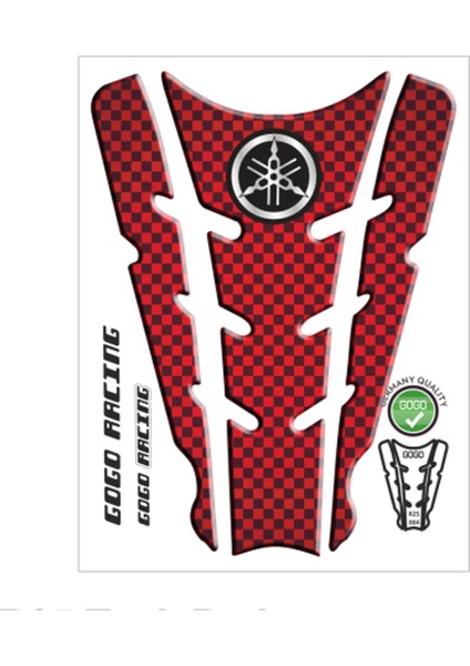 Yamaha Uyumlu R25 2014 - 2018 Uyumlu Tank Pad 004