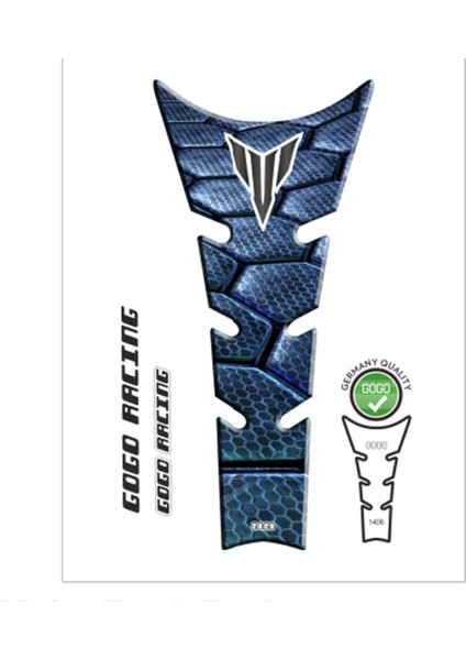 Yamaha Uyumlu Mt25 2014 - 2019 Uyumlu Tank Pad 005