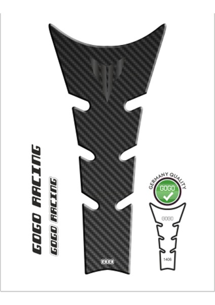 Yamaha Uyumlu Mt25 2014 - 2019 Uyumlu Tank Pad 003